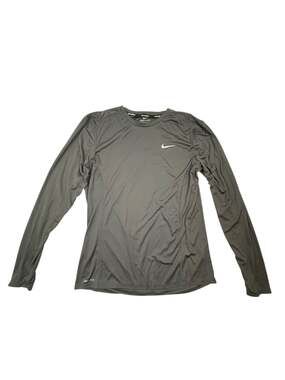 Nike Running Dri-Fit Men's Long Sleeve Performance Top Gray Size L